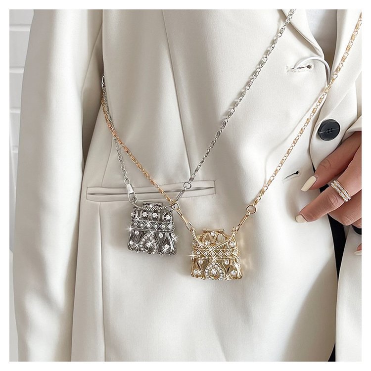 Mini decorative fashion simple chain shoulder bag 2024 autumn new fashion banquet shoulder chain small