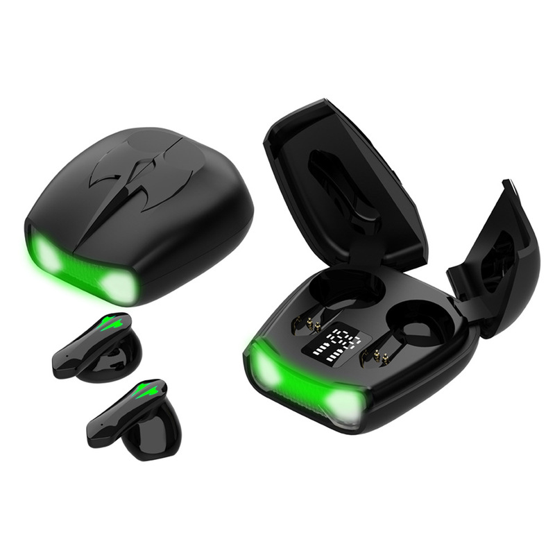 プライベートモデル KS35 Bluetooth ヘッドセットワイヤレスバイノーラルタッチダブルドアデジタルディスプレイ TWS e スポーツゲーム Bluetooth ヘッドセット|undefined