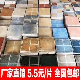 美式复古仿古砖300x300阳台厨房壁砖田园地中海瓷砖全化妆室地砖
