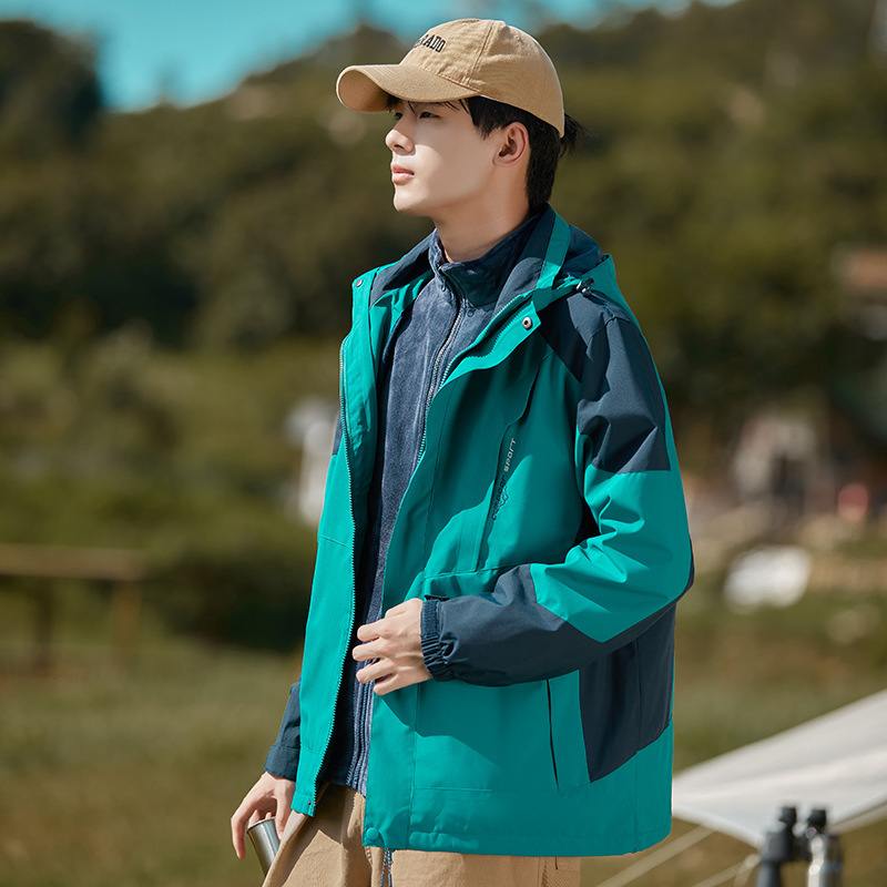 Workwear Jackets with Customizable Logo, Corporate Uniforms, Detachable Three-In-One Thick Autumn and Winter Coats, Team Uniforms Workwear Jackets with Customizable Logo, Corporate Uniforms, Detachable Three-In-One Thick Autumn and Winter Coats, Team Uniforms