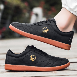 Tai Chi Shoes for Women, Genuine Leather Tendon Soles, Professional Martial Arts Shoes, Spring and Autum Sports Shoes, Summer Tai Chi Practice Shoes for Men