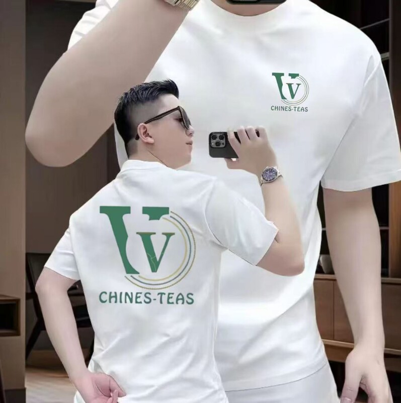 2026 Summer New Large Size Printed Personalized Fashionable Versatile Short-Sleeved T-Shirt Men's Half-Sleeved Round Neck High-End Men's Clothing