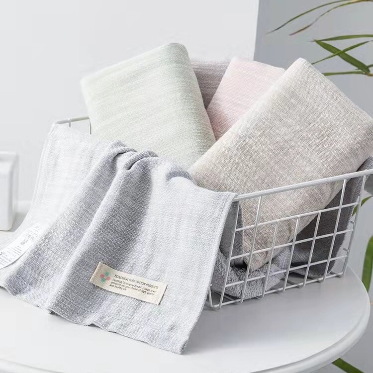 Wholesale Golden cotton nurse towel MZ1133 pure cotton ecological cotton linen color face towel soft absorbent