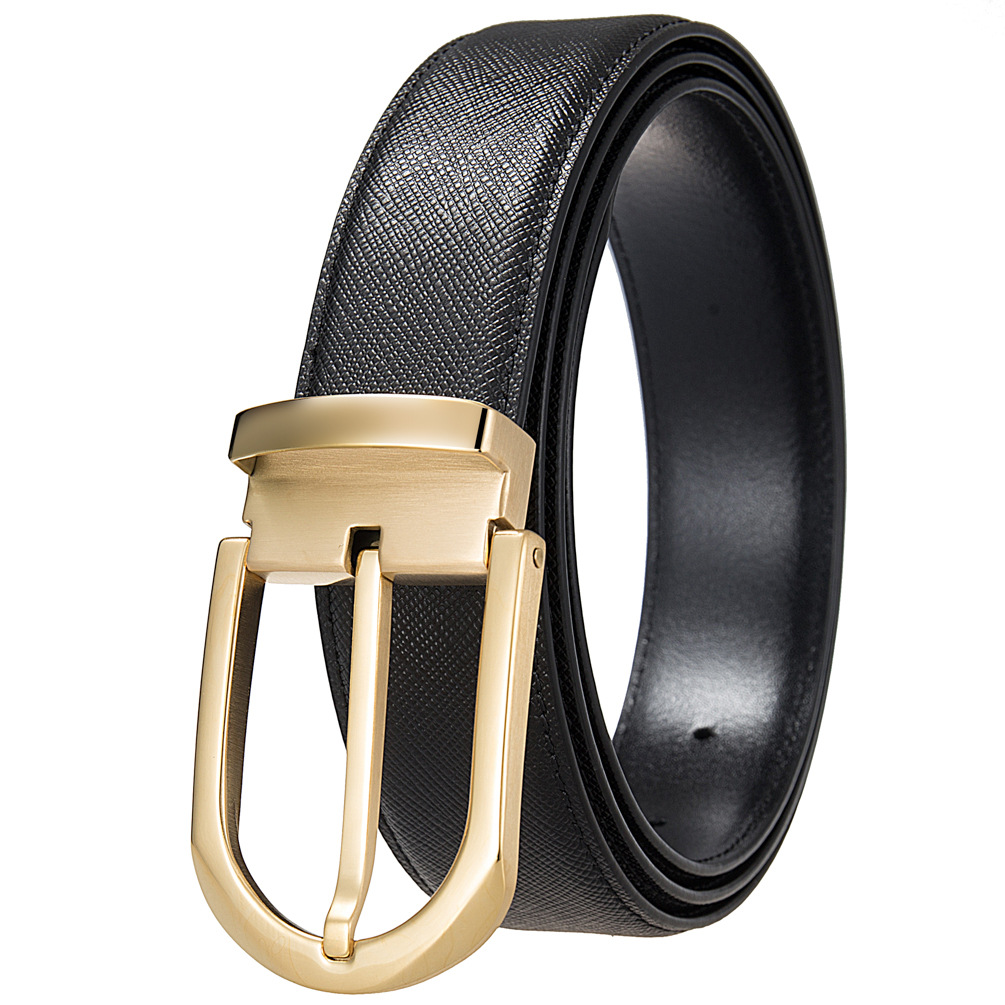 希音SHEIN商务不锈钢针扣皮带   男士皮带 LY35-61513-5