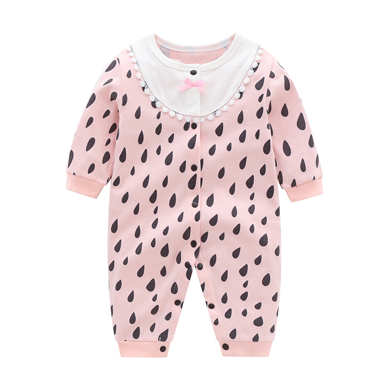 Luna Llena ropa de bebé hembra 6 meses recién nacido bebé mameluco primavera princesa primavera y verano 0-1 años bebé mono