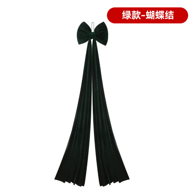 Nuevo gran arco de seda roja decoración de Navidad props decoración de árbol de Navidad colgante colgante image 9