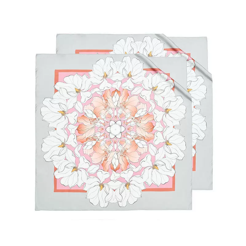 Double-sided silk fashionable universal scarf
