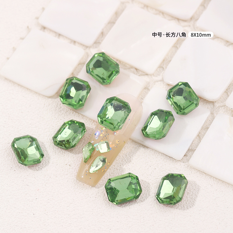 [직사각형 팔각형·중형]8x10mm 싱글
