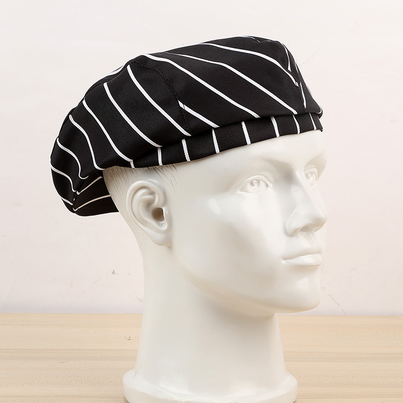 Oil-proof chef hat wholesale male and female waiter breathable work hat hotel kitchen hat Bailey chef hat