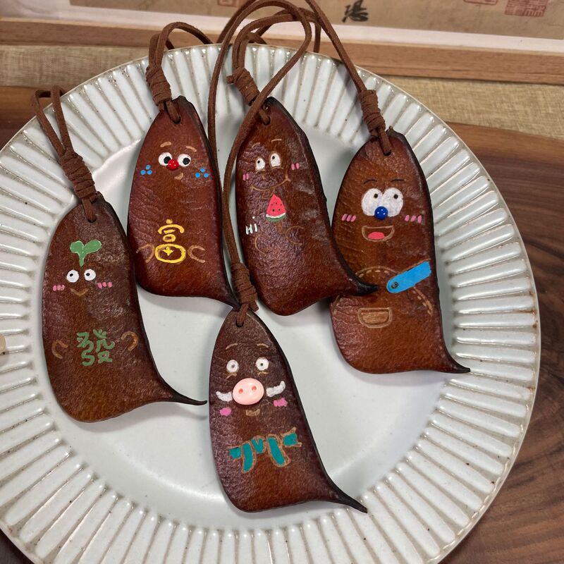 Cute Natural Soybean Horn Cartoon Pendant, Personalized and Cute Bag Hanging Keychain, Healing Plant New Style Toy