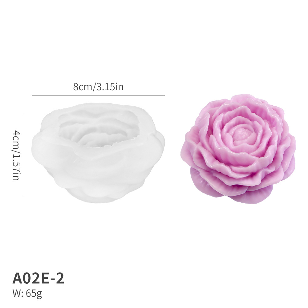 캔들몰드_A02E-2 모란꽃