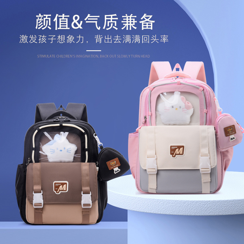 Mochila para niños, mochila para estudiantes de primaria ligera, nuevo tipo de mochila para niños y niñas.