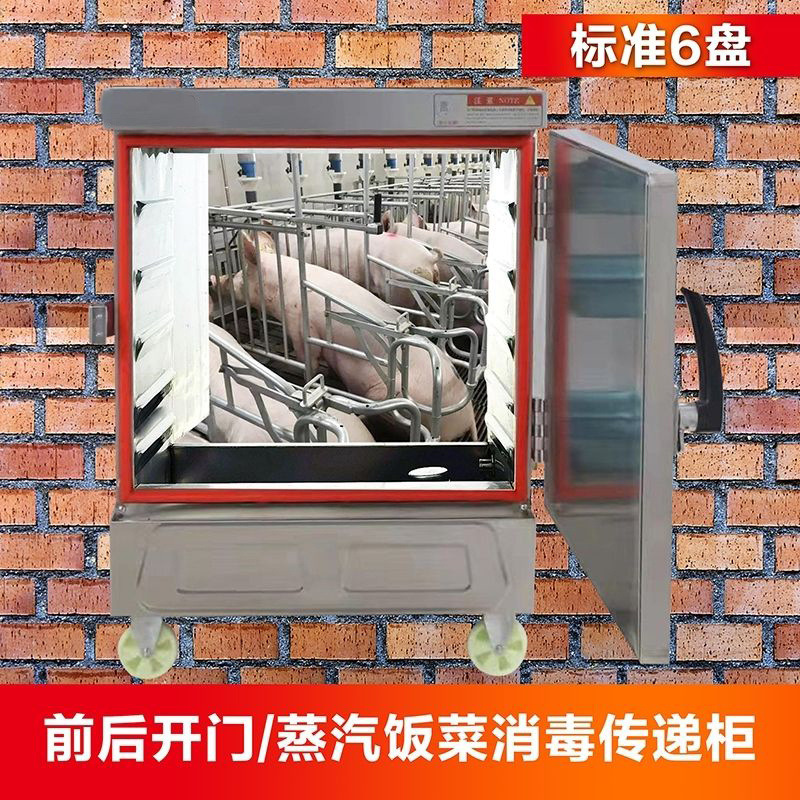 Puerta abierta delantera y trasera puerta abierta doble gabinete de transferencia para granja de comidas de vapor de granja de cerdos desinfección de alta temperatura gabinete de arroz al vapor caja de vapor