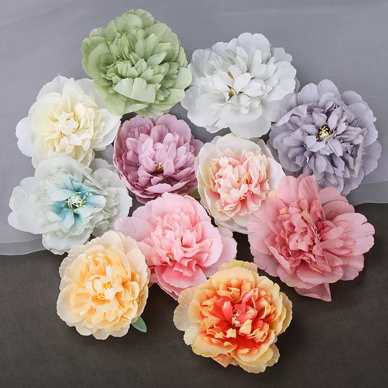 汉服绢花发饰 花朵发夹女古风头花夹子 边夹发卡头饰仿真花饰品