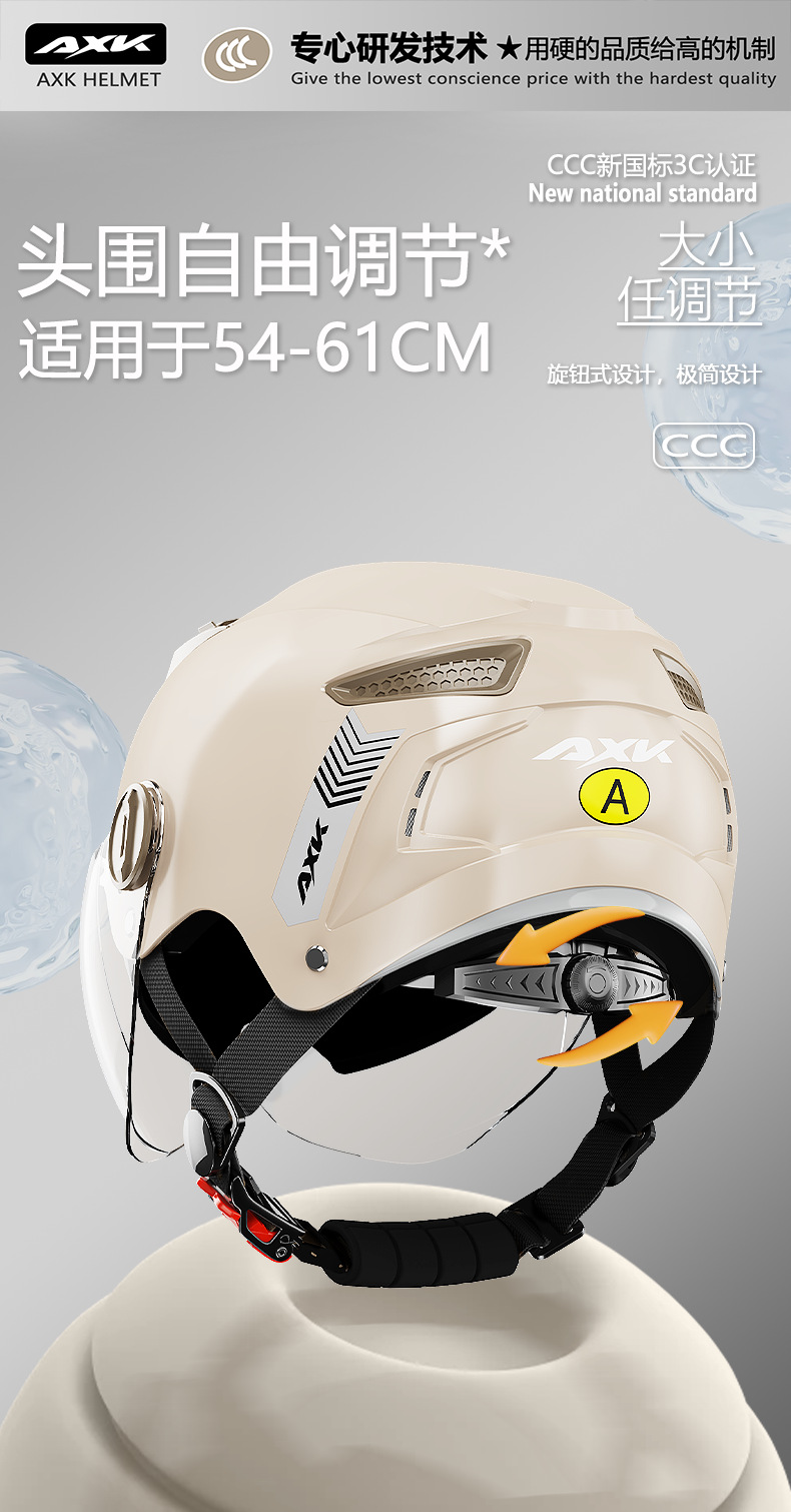 Factory 3C Certified New National Standard Electric Summer Sun Protection Battery Bike Helmet for Women and Men, All-Season Safety Helmet