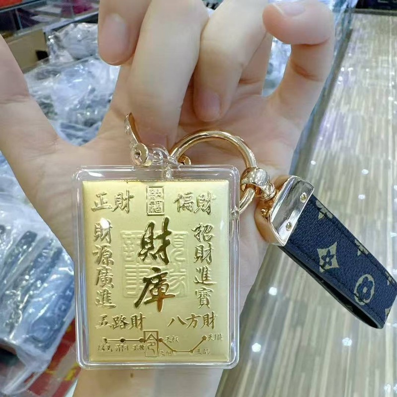 純金999財宝携帯電話ペンダント、財源広進、富と宝のキーホルダー、荷物ペンダント、人気のバッチ|undefined