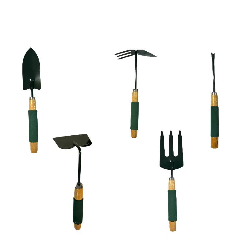 Fábrica directa de venta diversificada de jardinería de cinco palos rastrillo de flores de pala de jardinería de dos usos herramientas de jardinería herramientas de pesca de mar
