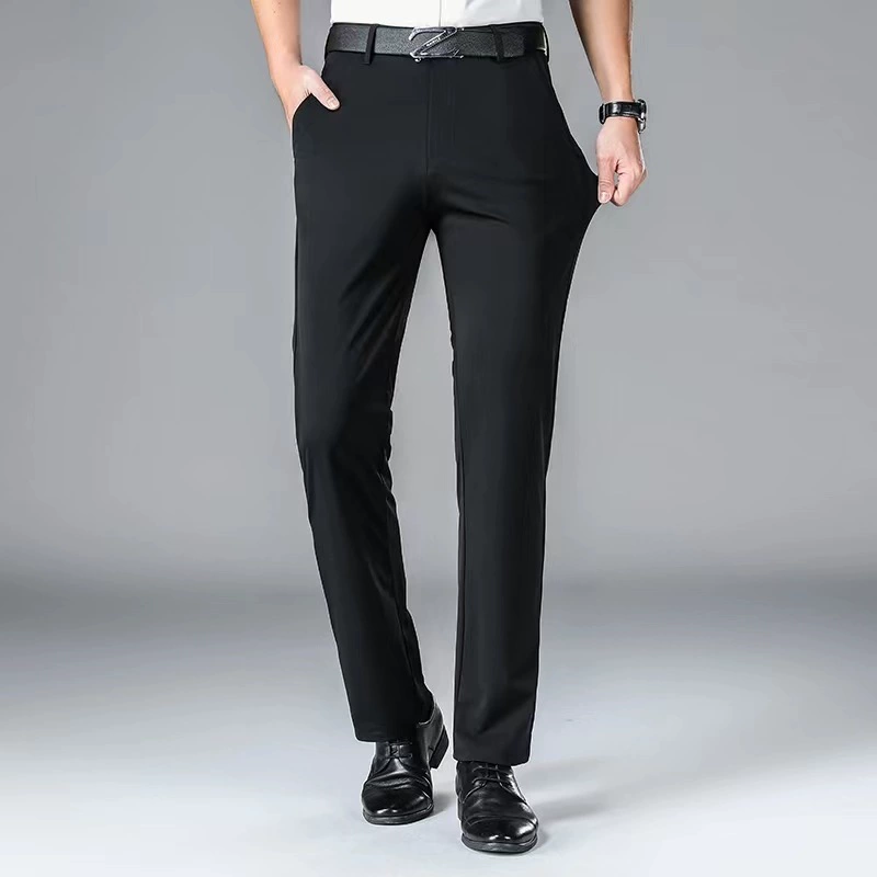 Костюм брючный мужской весенне-осенний Профессиональный формальный костюм мужские брюки стрейч свободные прямые длинные брюки деловой повседневный костюм брюки мужские