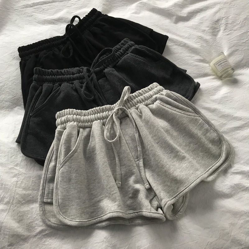 Wide-Leg Pants for Women, New Spring and Summer Korean Style High-Waisted Hot Pants, Casual Home Sleep Pants, Running Sports Shorts, Yoga Pants