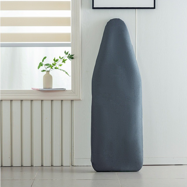 Funda para tabla de planchar con protección de bordes, accesorios, cierres a presión, resistente a altas temperaturas, funda para tabla de planchar de algodón con revestimiento plateado.
