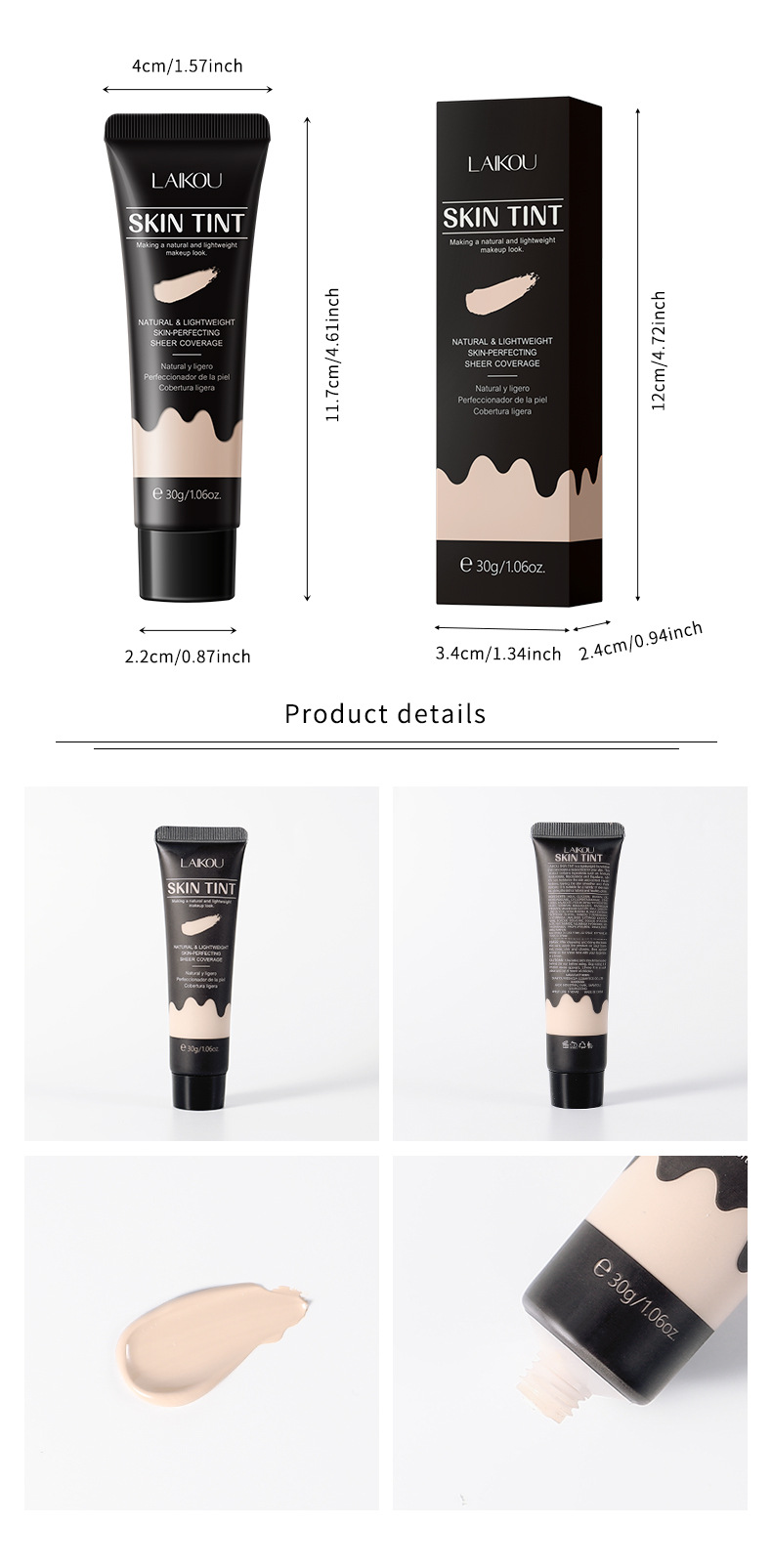 Cross-border version LAIKOU Skin Colorant 30g (color box) 9-color cream Contouring color pre-makeup makeup undefined