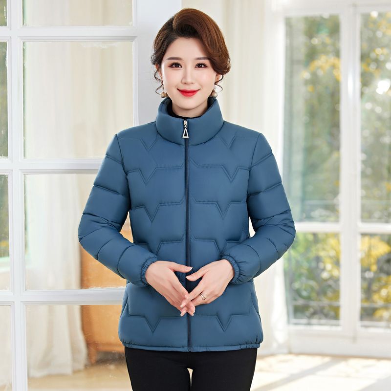 冬季短款立领加厚中年棉衣女冬外套时尚洋气减龄女士棉服冬装棉袄|undefined