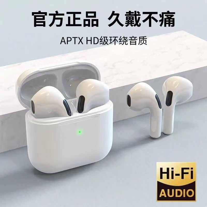 A Popular Dropshipping Item: Pro4 Wireless Bluetooth Earphones, Semi-In-Ear Style, for Running and Sports, with Smart Noise Reduction and High-Quality Sound