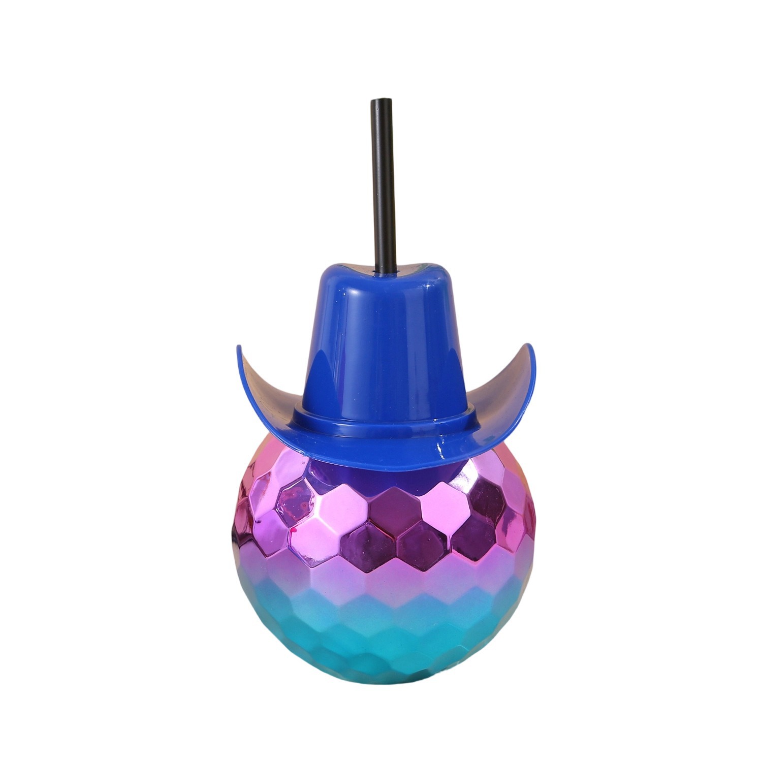 Vaquero sombrero vaquero galvanizado tazas de agua tazas de plástico l tazas de paja de 600ml tazas de vino suministros de fiesta transfronterizos