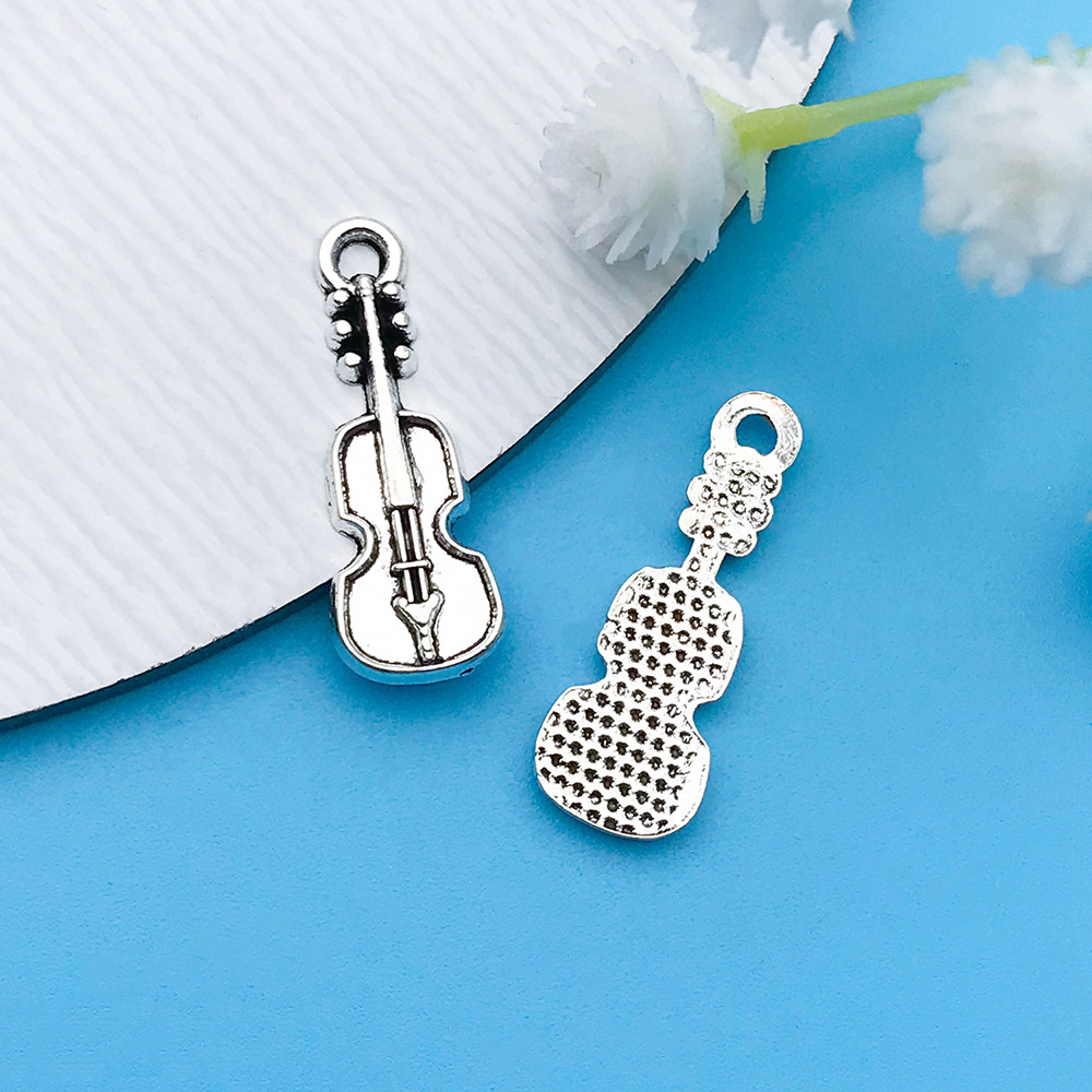 1 고대 실버 음악 기타 8x20mm-11207-0.5g
