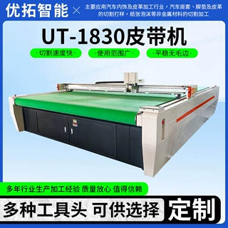 定制全自动色卡切布机皮革裁断机  海绵冲床密封垫输送皮带机