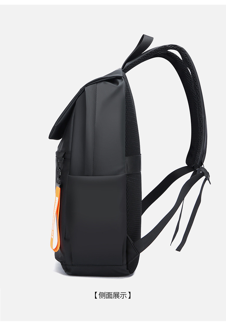 Flip cover trendy college student backpack, large-capacity multi-functional outdoor sports backpack, three-dimensional and stylish backpack undefined