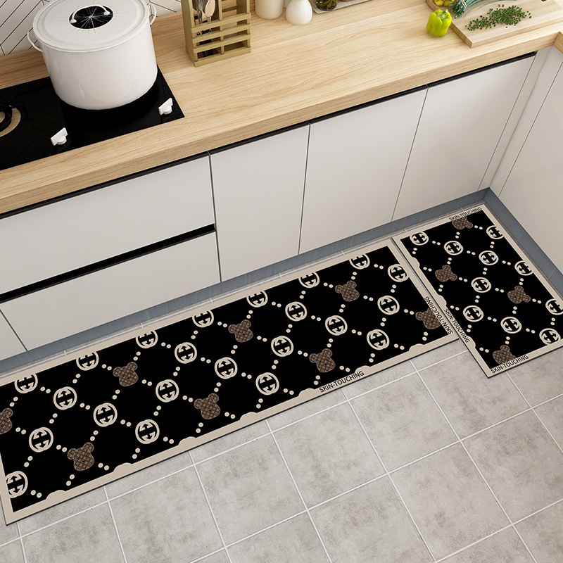 吸水厨房地垫脚垫子仿硅藻泥软垫浴室门口卫生间防滑地毯家用卫浴