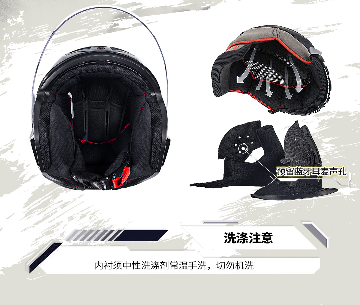 LS2 Summer Motorcycle Half Helmet Large Size