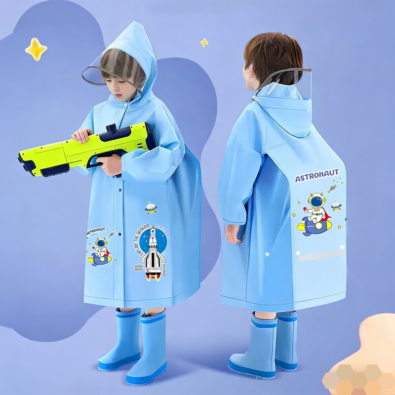 Children's Raincoats Wholesale Boys Girls Kids Full-Body Waterproof New Style Kindergarten Baby School Student Rain Poncho