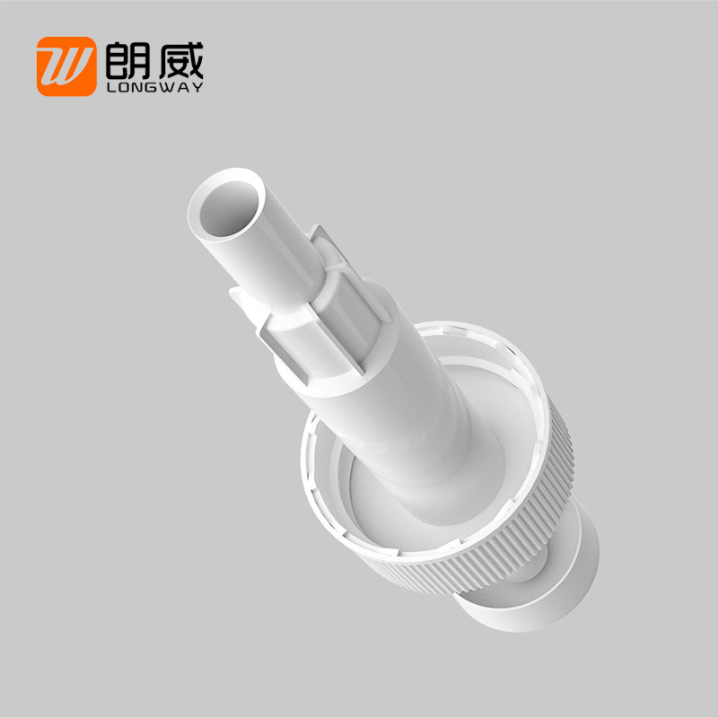 24mm/28mm cabeza de la bomba de loción blanca cabeza de la bomba de prensa personalizada LW0201-J de fábrica al por mayor