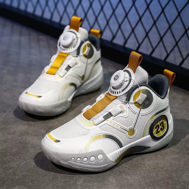 儿童篮球鞋2024春夏新款青少年运动鞋子中大童实战防滑男童训练鞋