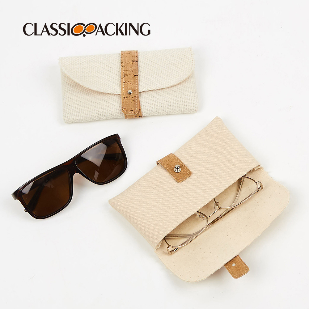 Suministro directo de fábrica de bolsas de gafas, rpet, material ecológico, bolsas de gafas, bolsas de almacenamiento de gafas ópticas simples modernas, logotipos impresos