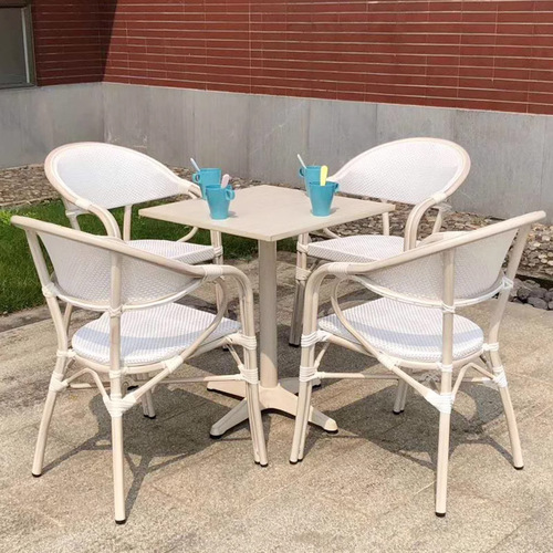 Outdoor table and chair set courtyard outdoor wicker chair set villa sunshade waterproof outdoor garden dining chairs leisure furniture