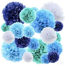 跨境工厂亚马逊婚房纸绒球纸巾纸花节庆儿童生日聚会纸花球挂饰
