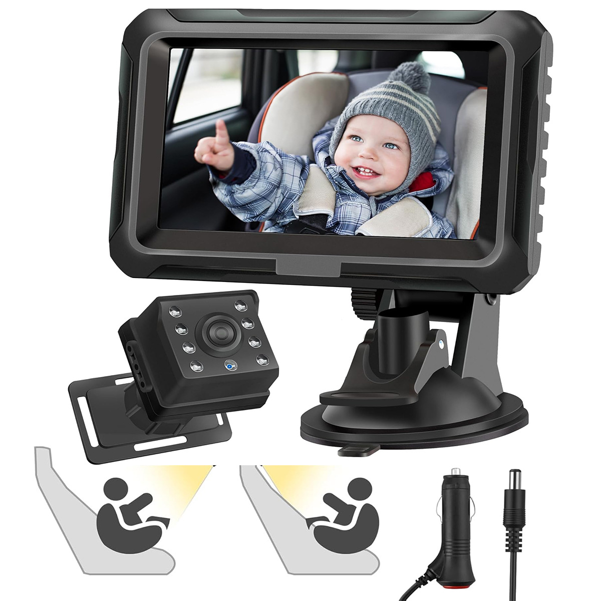 4.3 private model small suction cup with car charger