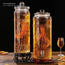 泡酒玻璃瓶10斤20斤带龙头密封加厚酿酒酒瓶家用泡酒坛泡酒罐