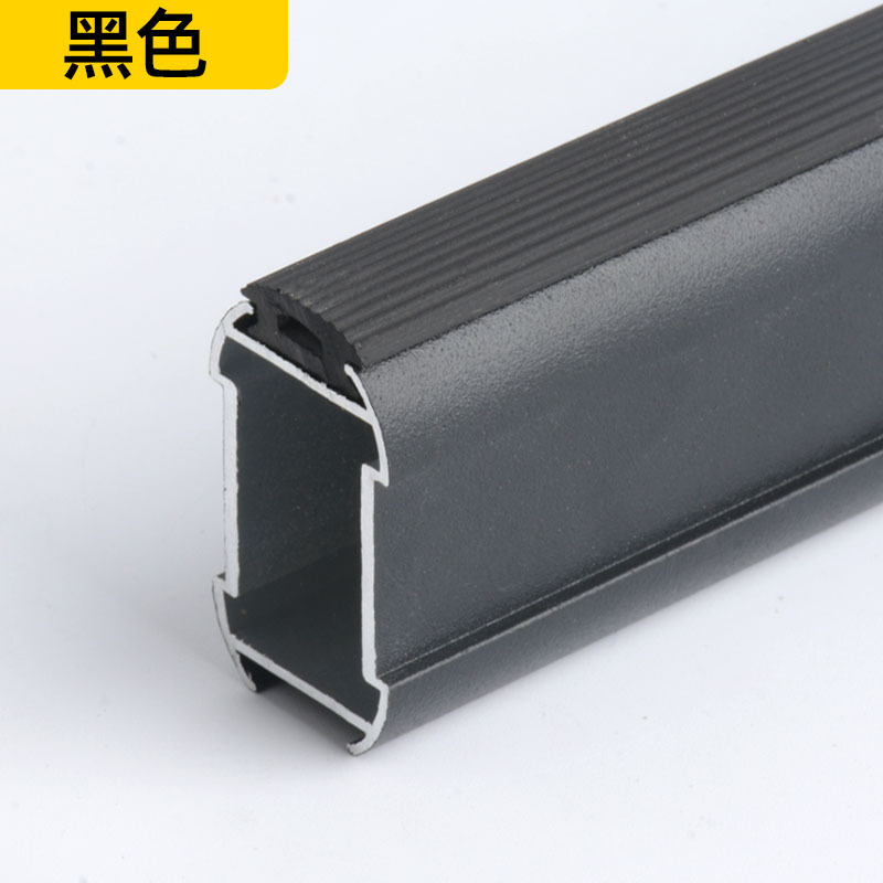 Aleación de aluminio armario percha varilla mudo antideslizante dormitorio armario percha varilla brida asiento percha gabinete percha varilla