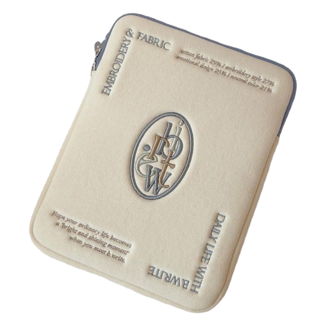 Corea del Sur nuevo B. w ** te ins estilo simple carta bolsa de la tableta bolsa de la computadora iPad Notebook funda protectora bolsa