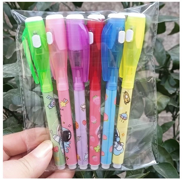 Pen de resaltador invisible lápiz de escritura mágica multifuncional pen de luz invisible ultravioleta papelería interesante al por mayor