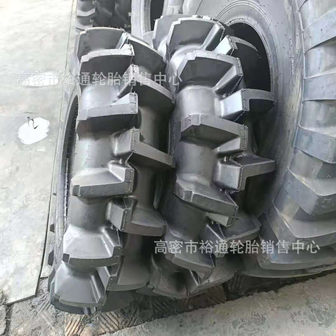 龙林农业用四轮拖拉机轮胎11.2 12.4-24-28-30 水田高花轮胎加高