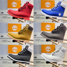 高版本秋冬季天伯伦踢不烂牛皮大黄靴男女户外工装靴保暖防水情侣