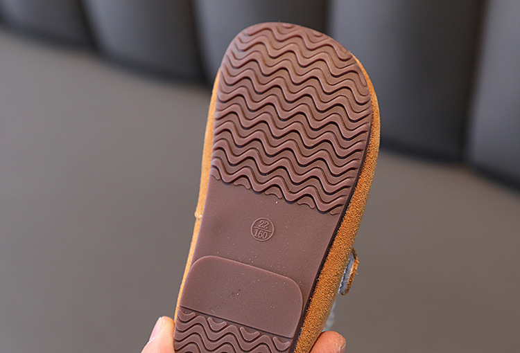 Barns bomullsskor plyschisolering vinterpäls och bönor tjejer med prinsessskor,_voghion.com