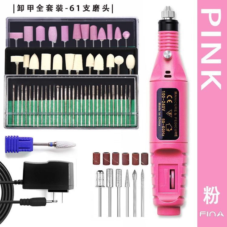 Lijadora de uñas portátil, lijadora de pulido y tallado de uñas, pluma de regulación de velocidad eléctrica, pluma de rectificado de uñas portátil