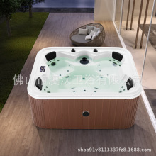 别墅SPA户外大池浴缸2.1m亚克力水疗浴缸恒温智能按摩4人热水浴池