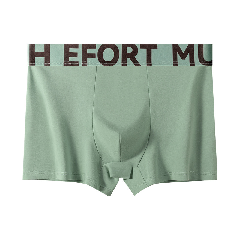 Ropa interior de hombre de verano, suave, cómoda y transpirable, pantalones de hombre, cintura media, cintura con letras, cintura, pantalones cuadrangulares, venta al por mayor de fábrica, estilo caliente